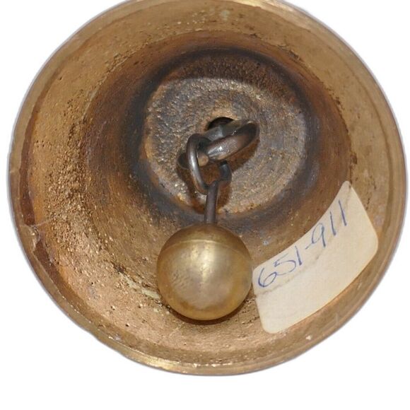 Anri Ferrandiz Spring Arrivals Hand Painted Girl with Sheep Brass Bell - Picture 9 of 9